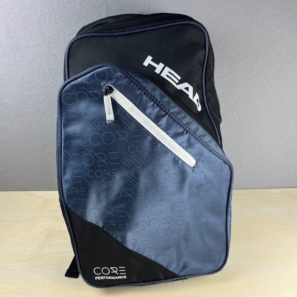 Head Core Performance Tennis Backpack Black Blue Racquet Bag